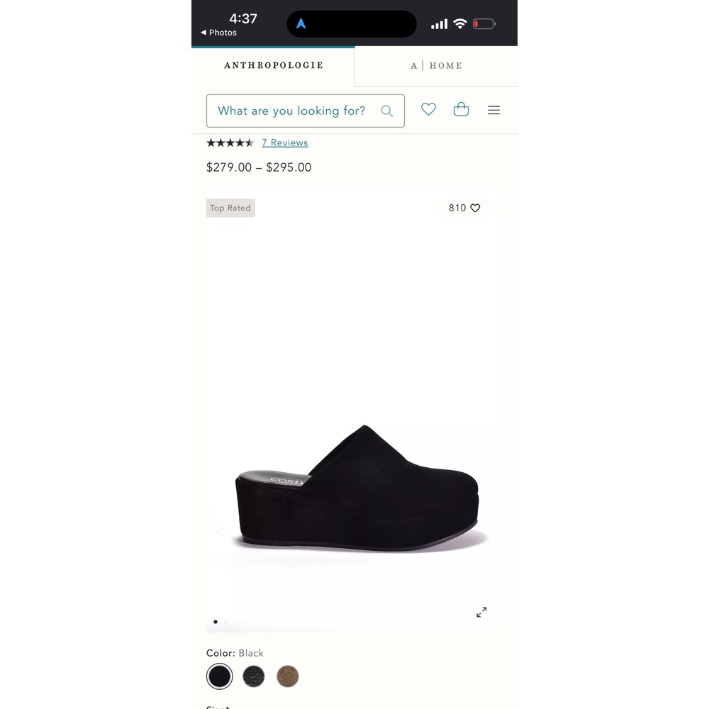 Cordani Black Suede Platform Mules Clogs Made in Italy Women's Size 40 US 9-9.5 - Picture 8 of 8